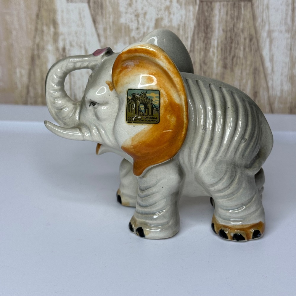 Vintage‎ Elephant Figurine National Exhibition Toronto Souvenir